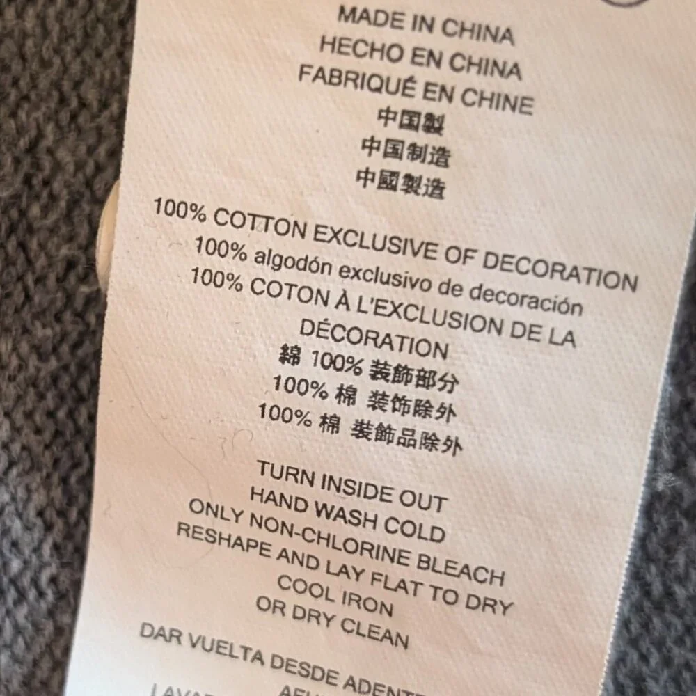 MICHAEL KORS Men's Full Zip Size XL Gray Dress Sweater - Picture 7 of 9